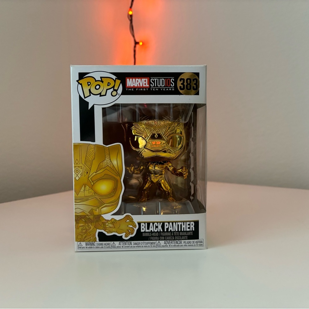 Black Panther Funko Pop (gold chrome)